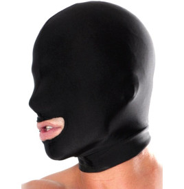 Spandex Open Mouth Hood Nero