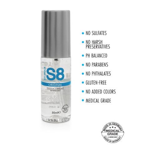 S8 - Lubrificante a base d'acqua 50ml