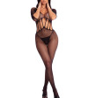 PinkLipstick - Bodystocking Amplify Crotchless Rete 