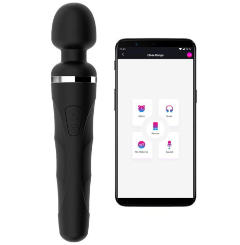 Lovense - Domi 2 Mini Wand Massager Nero 