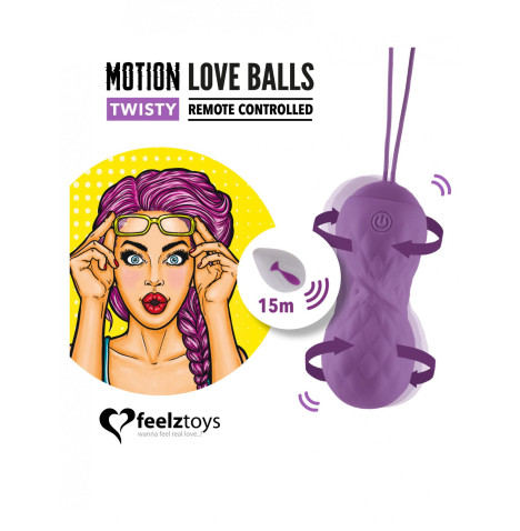 FeelzToys - Motion love balls Twisty Viola 