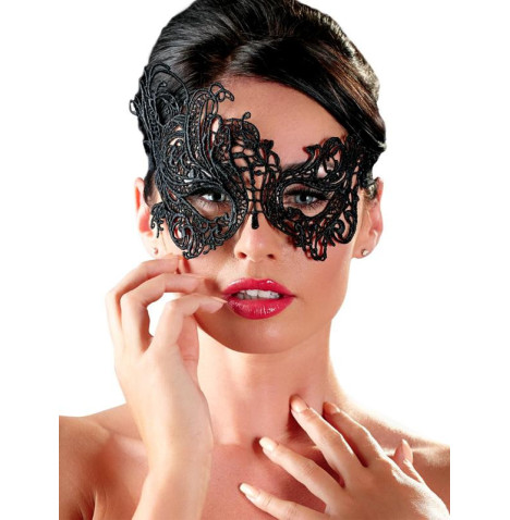 Maschera Ricamata 01 Nero Pizzo