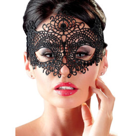 Maschera Ricamata 02 Nero Pizzo