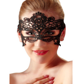 Maschera Ricamata 03 Nero Pizzo