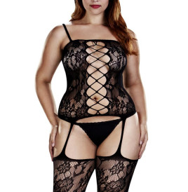 Baci - Curvy - Bodystocking Nero 