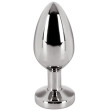 Diamond Butt Plug Argento Small