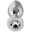 Diamond Butt Plug Argento Small