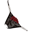 Riostring Aperto con Rosa Nero Pizzo 