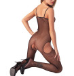 Bodystocking Aperto Nero Rete