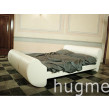 Letto Hugme Bianco Pelle