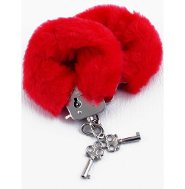 Manette Peluche Love Cuffs Rosso 