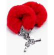 Manette Peluche Love Cuffs Rosso 