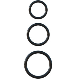 C-RINGZ - Set 3 Anelli Nero 