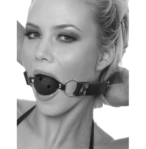 Ball Gag Respirabile Nero 