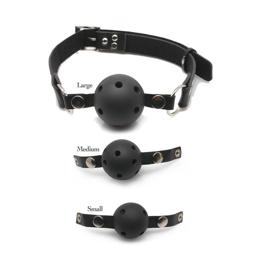 Ball Gag Respirabili - Kit Nero 