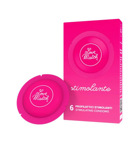 Love Match - Profilattici Stimolanti - 6pz