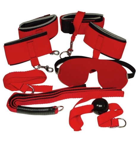 Bad Kitty - Advanced Bondage Set Rosso Elasticizzato 